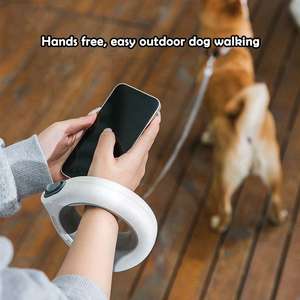 Kinghon-Correa de nailon automática para mascotas, 3m, <span class=keywords><strong>10</strong></span> pies, manos libres, recargable por USB, retráctil, para perro, con luz LED - Product Image 6