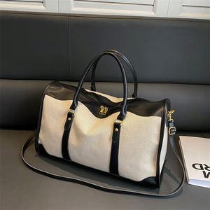 Bolsa de Viaje de Lona Unisex, Bolso de Mano Moderno, Deportivo, para Fitness, Viajes de Negocios, de Gran Capacidad - Product Image 5