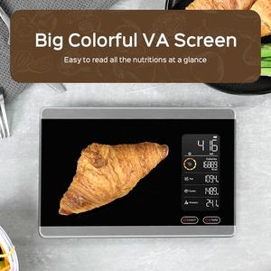 अच्छी तरह से और बुद्धिमान रसोई इलेक्ट्रॉनिक वजन पैमाने स्पष्ट खाद्य कैलोरी गणना मुक्त ऐप स्मार्ट रसोई पैमाने - Product Image 5