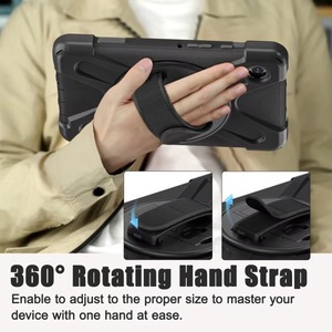 Ốp bảo vệ vỏ giáp xoay 360 cho Samsung cho Galaxy Tab A9 Vỏ máy tính bảng 3 trong 1 bằng nhựa cứng có dây đeo vai chân đế - Product Image 5