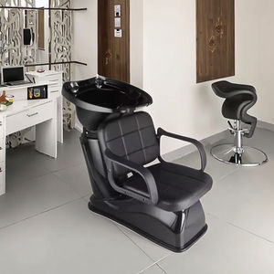 Lit de lavage moderne en ABS avec pompe métallique pour salons de beauté, salons de coiffure et applications spa - Product Image 6