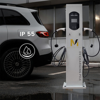 XUDIANTONG Nouvelle station de recharge double pour véhicules électriques 7KW-44KW Type2 GBT murale avec équilibrage de charge via application