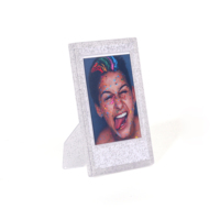 Cadre photo Instax transparent en plastique pailleté de 3 pouces pour Fujifilm Instax Mini 13, imperméable et écologique, décoration de table