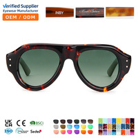 Lunettes de soleil surdimensionnées Tortoise, monture en acétate premium VS9051S, verres TAC UV400, lunettes élégantes et tendance pour hommes et femmes