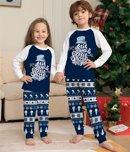 Set <span class=keywords><strong>di</strong></span> Abbigliamento Natalizio Mamma Papà Bambino/a Inverno 2025 Capodanno Madre Figlia Cotone Pigiami Natalizi Coordinati per Famiglia - Product Image 3