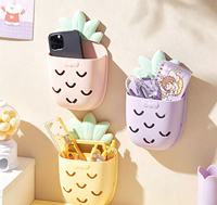 Nouveauté : Porte-stylo mignon en forme d'ananas avec trous ventilés pour la chambre à coucher, la coiffeuse, le rangement des pinceaux de maquillage et des fournitures de bureau