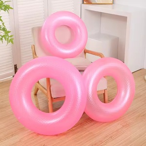 Thiết Kế Đơn Giản Nhà Máy Giá Inflatable Trong Suốt Huỳnh Quang Bơi Vòng Bơi Floater Vòng Cho Người Lớn Trẻ Em - Product Image 1