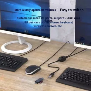 Cable <span class=keywords><strong>USB</strong></span> <span class=keywords><strong>Y</strong></span> con Malla de Protección <span class=keywords><strong>y</strong></span> Cubierta de PVC, Dispositivo para Compartir Impresora, Divisor 1 a 2, Cable <span class=keywords><strong>USB</strong></span> B para Impresora - Product Image 4