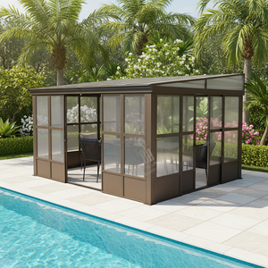 Invernadero Residencial Moderno de Acero Personalizable para Todo Tipo de Clima, Espacios de Vida al Aire Libre, Patios Traseros, Terraza - Product Image 3
