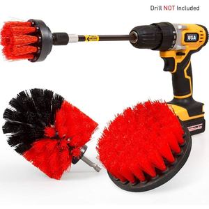 Juego de cepillos para taladro eléctrico de 4 piezas, herramienta de limpieza con cerdas de nailon con varilla de extensión para uso doméstico, cepillo de pulido multifuncional - Product Image 5