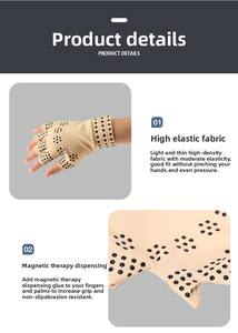 ขายส่ง 1 คู่ ที่รัดข้อมือแม่เหล็กบรรเทาอาการปวดข้อมือจากโรคข้ออักเสบรูมาตอยด์ สำหรับผู้ชายและผู้หญิง - Product Image 4