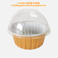 Offre Spéciale – Bol à Pudding Coloré 125 ml en PP Écologique de Qualité Alimentaire avec Couvercle en Aluminium, Idéal pour la Cuisson au Four