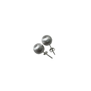 S925 Sterling <b>Silver</b> Round <b>Stud</b> <b>Earrings</b> 8Mm 10Mm Geometric Ball Shape Everyday Wear Fine Jewelry - Product Image 5