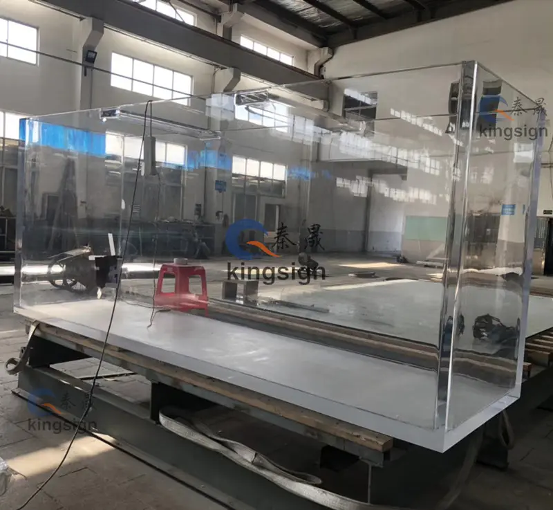 Kingsign china fabricante plexiglass folha acrílica para tanque de aquário com serviço oem