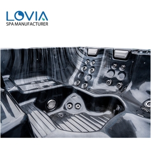 Bain à remous extérieur écologique pour 5 personnes, jacuzzi, baignoire de massage, spa profond, baignoires et spas Balboa avec finition noire - Product Image 3