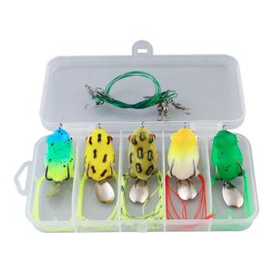 Palmer 10 pièces 15 pièces top pêche en eau grenouille <span class=keywords><strong>leurre</strong></span> ensemble boîte bionique doux tête <span class=keywords><strong>de</strong></span> serpent saut grenouille <span class=keywords><strong>leurre</strong></span> avec fil <span class=keywords><strong>de</strong></span> pêche en titane - Product Image 3