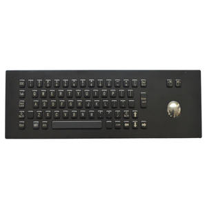 <span class=keywords><strong>Clavier</strong></span> <span class=keywords><strong>industriel</strong></span> métallique monté sur kiosque <span class=keywords><strong>avec</strong></span> pavé tactile et <span class=keywords><strong>trackball</strong></span>, IP65, rétroéclairage sélectionnable, service d'usine - Product Image 3