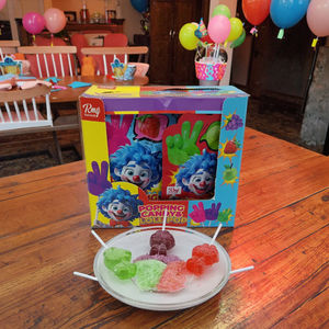 Piruletas Retro con Caramelos Explosivos, Piruletas con Sabores Mixtos, Caramelos para Sumergir, Caramelos Saltarines para Fiestas Infantiles - Product Image 1