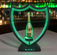 Dom P Champagne Vip Service Led Bottle Presenter Display Holder Sign for Club Metal Acrylic Led Lights