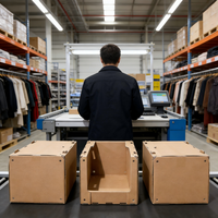 Boîte pliable empilable en HDPE personnalisable |   Service de découpe professionnel |   Pour le stockage des vêtements et le tri en entrepôt