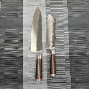 Coltello da <span class=keywords><strong>cucina</strong></span> forgiato a mano Kiritsuke Guyto Pro coltello da <span class=keywords><strong>cucina</strong></span> con custodia in pelle 6.7 "8.2" "nero opaco per affettare la carne - Product Image 2