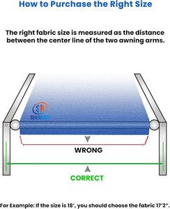 Motorhome có thể thu vào RV mái hiên Camper van RV Trailer mái hiên thay thế vải Caravan RV mái hiên để bán - Product Image 3