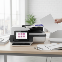 Scanner de documents couleur recto-verso à plat haute vitesse HP N9120/N9120FN2 A3 avec connexion réseau USB pour bureaux commerciaux