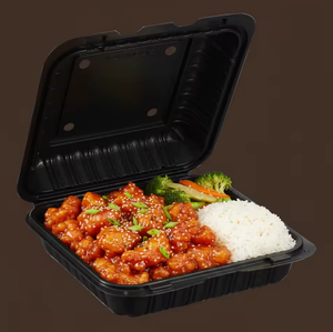 Hot Selling Factory <b>Plastic</b> to Go <b>Boxe</b> Restaurant <b>Lunch</b> Disposable Take Away Food Mfpp Container with Hinged Lid - Product Image 1