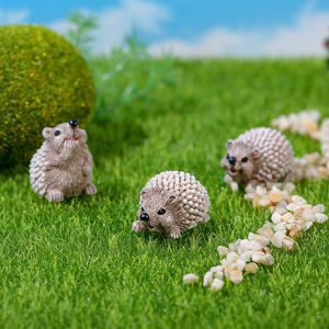 Mini Erizos de Resina, Adornos de Animales para Decoración del Hogar, Accesorios Ecológicos para Paisajes, Estilos A B C D E WX 20250409 - Product Image 1