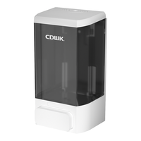 Heaidea CD-1022 ABS Modern 1000ml Dispenser Sabun Cair Manual yang Dipasang di Dinding untuk Hotel, Rumah Sakit, Kantor, Kamar Mandi, dan Penggunaan di Rumah