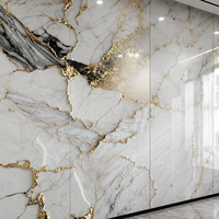 Panel de Pared de PVC con Efecto Mármol, Revestimiento Impermeable para Baños, Formato Grande, para Proyectos de Hoteles y Apartamentos, WYRAX
