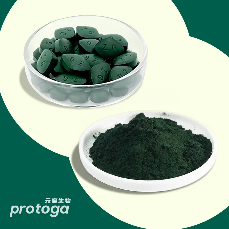 Polvo de espirulina de alta calidad, proteína de algas puras, polvo de espirulina verde