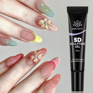 BORN PRETTY OEM Benutzer definierte Private Label 3D Semi-Solid Nail Art Sculpting Gel Nagel kleber für Nail Craving Moulding Water Drop Designs - Product Image 1