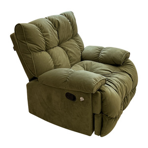 Poltrona Elétrica Giratória Moderna de Luxo para Sala de Estar, Sofá Individual Reclinável Acolchoado, Mobiliário de Descanso Preguiçoso, Designer de Balanço - Product Image 1