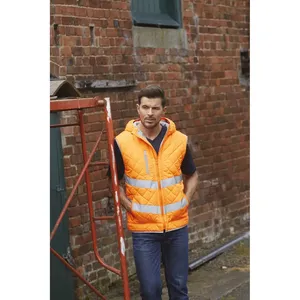 Gilet imbottito ad alta visibilità personalizzabile per merchandising - Product Image 2