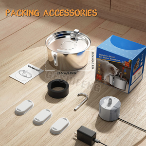 <span class=keywords><strong>Bebedero</strong></span> para <span class=keywords><strong>Gatos</strong></span> de 3.2L, Dispensador de Agua para Perros de Acero Inoxidable con Filtro, <span class=keywords><strong>Bebedero</strong></span> Automático para Mascotas - Product Image 6