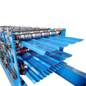 더블 레이어 롤 성형 기계 rollformers 금속 루핑 골판지 강판 벽 패널 타일 만드는 기계 - Product Image 4