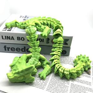 Nouveauté transfrontalière : Ornements de <span class=keywords><strong>dragon</strong></span> marteau en plastique imprimés en 3D, combinaison multicolore, cadeau d'anniversaire original et cool - Product Image 5