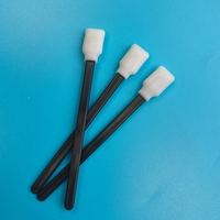 707 Tampon de nettoyage sans peluches à manche noir, rectangulaire, en mousse, pour le detailing automobile, les imprimantes et les salles blanches