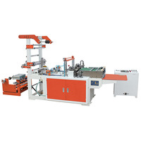 Machine automatique de fabrication de sacs en polyéthylène Mylar, machine de découpe de sacs en plastique épais, machine de fabrication de t-shirts