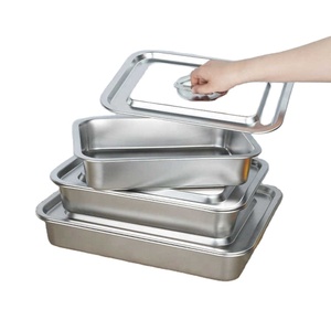 304 plateau en acier inoxydable assiette carrée approfondissement rectangulaire assiette de riz <span class=keywords><strong>à</strong></span> la vapeur assiette <span class=keywords><strong>à</strong></span> fond <span class=keywords><strong>plat</strong></span> gâteau <span class=keywords><strong>à</strong></span> la vapeur <span class=keywords><strong>Tiramisu</strong></span> Agaricus - Product Image 2