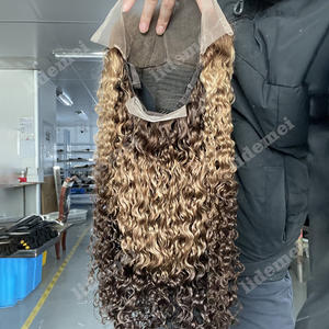 <span class=keywords><strong>Tiktok</strong></span> Offre Spéciale Ombre Couleur Perruque de Cheveux Humains Brut Brésilien Bouclés 13x4 Dentelle Frontale Perruque 200% Densité Pixie Bouclés Sans Colle Perruques - Product Image 5