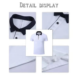 Chemise formelle pour homme en coton 100% tricoté de haute qualité, couleur unie, personnalisée. T-shirt confortable et tendance - Product Image 3