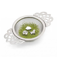 Fournisseur OEM Tamis à matcha en acier inoxydable à mailles fines avec agitateur métallique et billes de tamisage