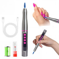 Nouvelle perceuse à ongles électrique rechargeable, design moderne, manucure électrique portable, kit professionnel pour ongles en acrylique