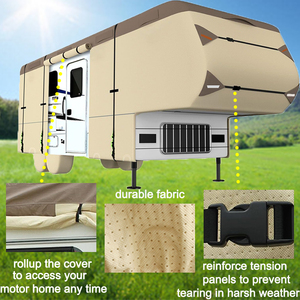 Usine en gros de haute qualité 5ème roue rv couverture respirant Durable étanche résistant aux déchirures Anti-UV <span class=keywords><strong>caravane</strong></span> rv couverture - Product Image 3