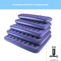 Vente en gros en usine de matelas floqués épais pour une personne, lit à coussin d'air pour l'extérieur monté sur voiture