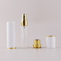 Flacon de parfum en verre et cuir Bouteille d'huile essentielle Bouteille vide rechargeable Atomiseur de parfum Vaporisateur de parfum vide de 5ml