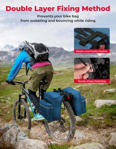 Muestra Gratis, Bolsa de Bicicleta Multifuncional Impermeable y Aislada de Gran Capacidad, Bolsa Refrigerante para Bicicleta, Bolsa Trasera para Bicicleta - Product Image 5