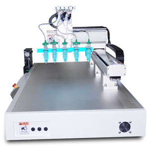 Robot de distribution de colle automatique à quatre têtes et station unique, populaire en usine, avec pompe à moteur à roulement, garantie 1 an - Product Image 5